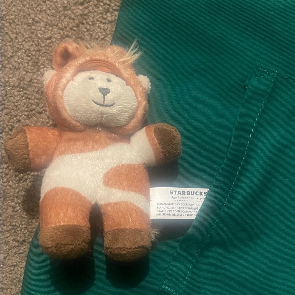 Starbucks Plush Lion Toy - Tan and White